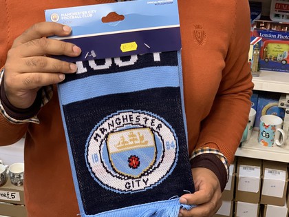 manchester city football team scarf