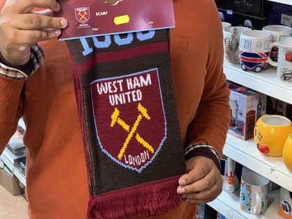 west ham football team scarf