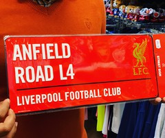 liverpool football street sign