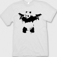 banksy panda t-shirt